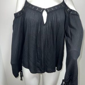 Black off the shoulder beautiful blouse